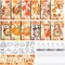 24 Sets Fall Thanksgiving Suncatchers Ornaments Decorations DIY (Multicolor) 9.84 x 5.91 x 3.54 inches